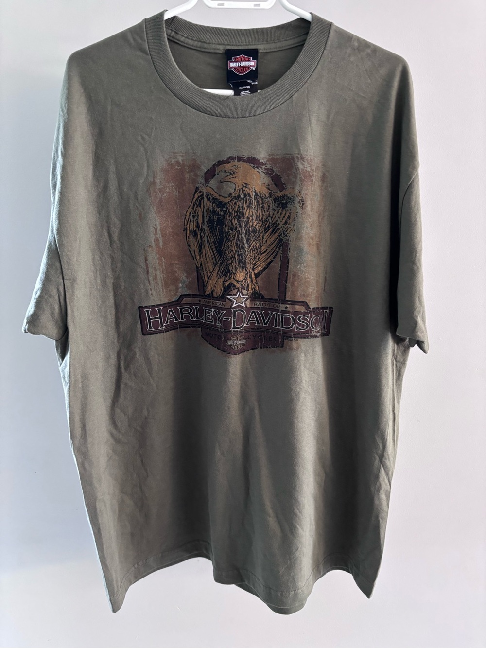 Harley-Davidson Men's Olive Eagle Graphic T-Shirt